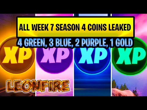 ALL Week 7 Season 4 XP Coins In Fortnite LEAKED | QUICK & EASY Full Guide