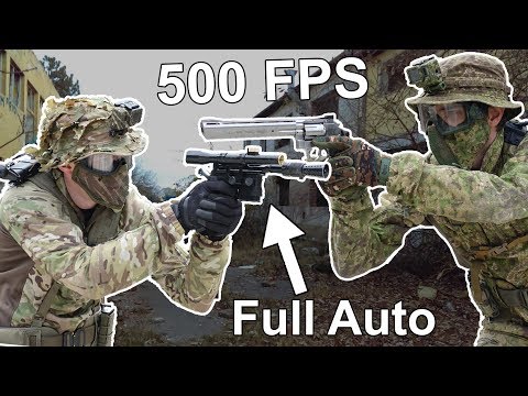 Full Auto Blaster vs 500FPS Revolver | 1vs1 Challenge