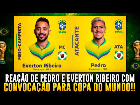 🚨 PEDRO AND EVERTON RIBEIRO'S REACTION TO THE CALL TO PLAY IN THE WORLD CUP IN QATAR!!
