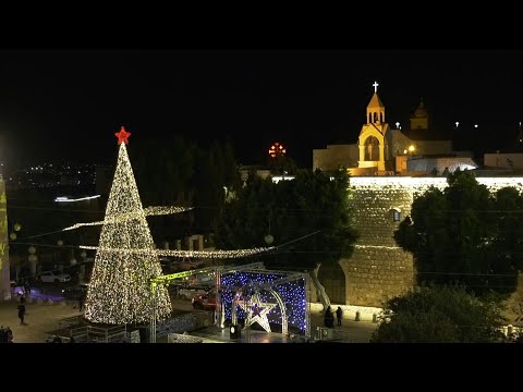 Video Thumbnail: Weihnachtsbeleuchtung in Bethlehem angeknipst | AFP