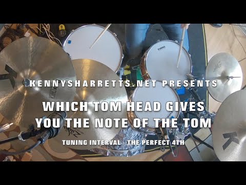 HOW TO TUNE A DRUM: WHICH TOM HEAD GIVES YOU THE NOTE OF THE TOM - Perfect 4th Interval