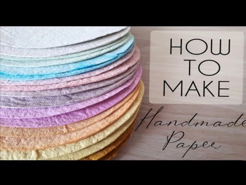 Recycled Paper at home |Diy Paper mache bowl |Handmade paper