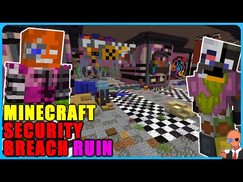 Building all of FNAF Security Breach RUIN in Minecraft (Part 1)
