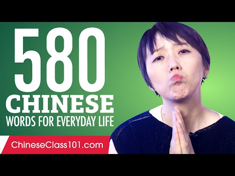 580 Chinese Words for Everyday Life - Basic Vocabulary #29