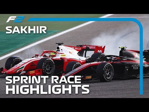 F2 Sprint Race Highlights | 2020 Sakhir Grand Prix