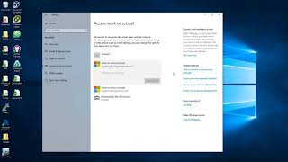 Remove work or school account from Windows 10