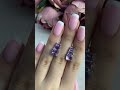 Серебряные серьги с аметистом 5ct