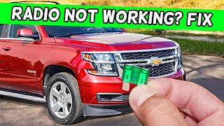 Why Radio Does Not Work Chevrolet Tahoe Chevy Suburban 2014 2015 2016 2017 2018 2019