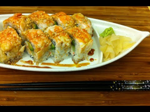 How to make Sushi shrimp cake roll