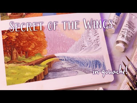 "Secret of the Wings" Painting in Gouache | Film Study Friday Ep. 9