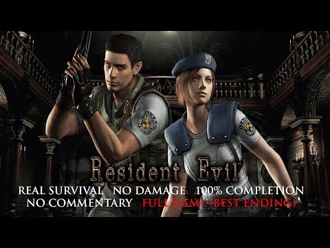 Resident Evil: HD Remaster | REAL SURVIVAL/NO DAMAGE/100% COMPLETION – Full Game (Best Ending)