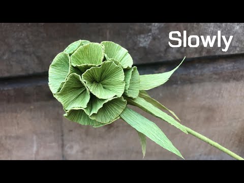 ABC TV | How To Make Easy Scabiosa Pods With Crepe Paper (Slowly) - Craft Tutorial