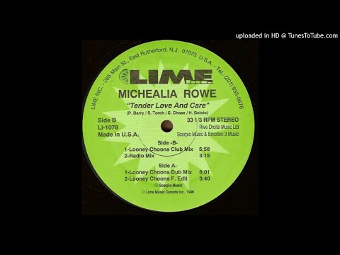 Michealia Rowe - Tender Love And Care (Looney Choons Dub Mix) - | Piano | House |
