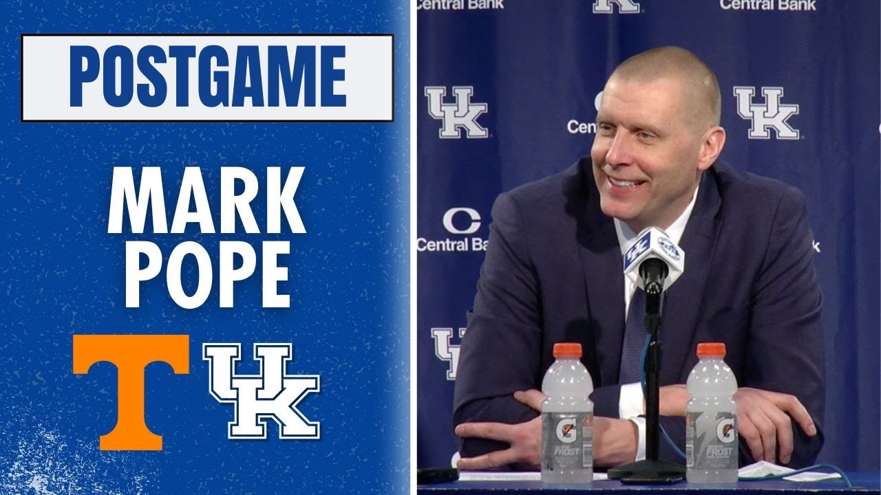 Mark Pope recaps Kentucky's 75-64 win over Tennessee