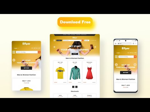 Template Responsive ECOMMERCE  HTML CSS & JavaScript | Free Source Github