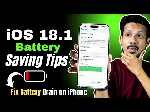 iOS 18.1 Battery Saving Tips | iOS 18 Battery Drain Problem on iPhone || In Hindi