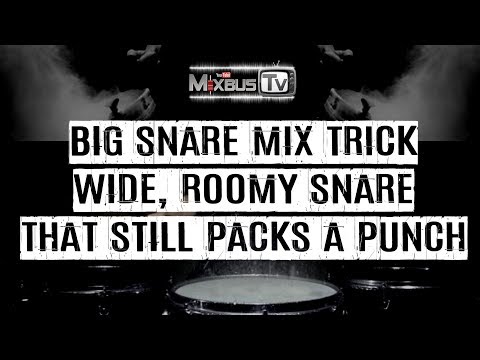Best Big Snare Mixing Trick - How to easily get a roomy, wide snare that still packs a punch