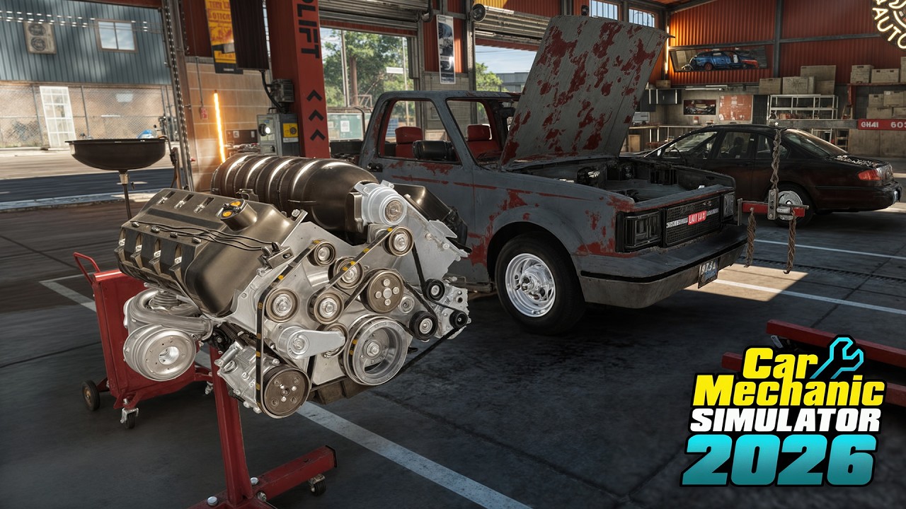 Montei um V8 Biturbo na Caminhonete Velha - Car Mechanic Simulator 2026 #3