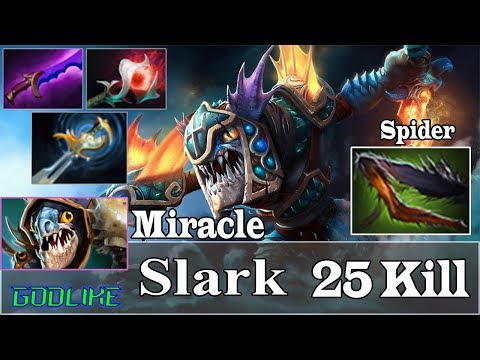 Miracle [Slark] Safelane EZ Game 25 Kill | Immortal Pro Gameplay - Dota 2 | Dota 2 Sroksre #Dota