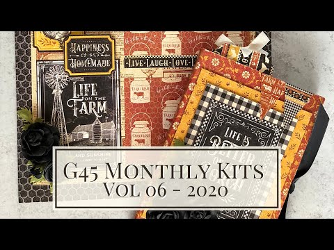Graphic 45 Monthly Kits Vol 06 2020 - Farmhouse