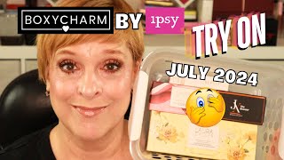 SUB BOX TRY-ON JULY 2024 | BOXYCHARM BY IPSY