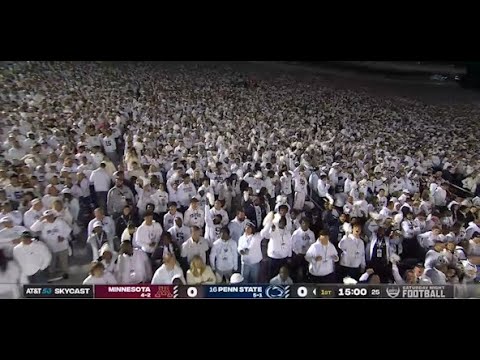 Minnesota vs Penn State | FULL GAME WHITEOUT 2022 (skycam)