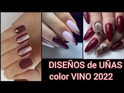 DISEÑOS DE UÑAS VINO 2021-2022 💅 UÑAS COLOR VINO #RECOPILACIONUÑAS #TRENDSNAILS #UÑASACRILICOVINO
