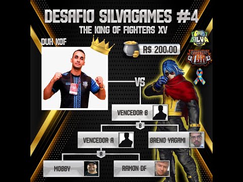KOF XV Mobby, Ramon DF, Breno Yagami e DuhKof Desafio Silvagames #4 R$200