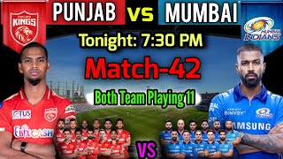VIVO IPL 2021 | Match-42 Mumbai Indians vs Punjab Kings Playing 11 | MI vs PBKS Match Playing XI