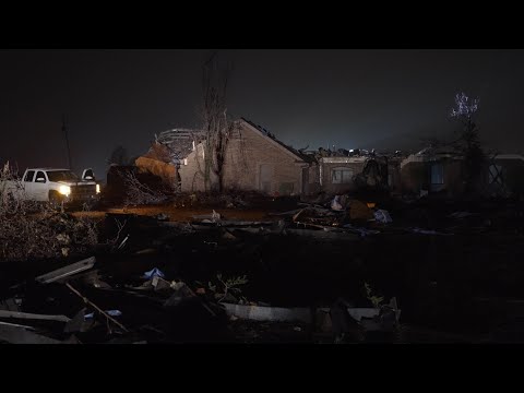 02-26-2023 Norman, OK - Tornado Damage - Home Significantly Damaged - Poles Broken.mp4