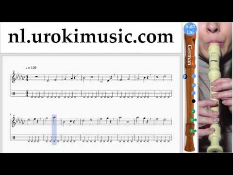 Blokfluit Leren Spelen (G.) Charlie Puth - Attention Tablatura Deel#1 oefeningen um-i799