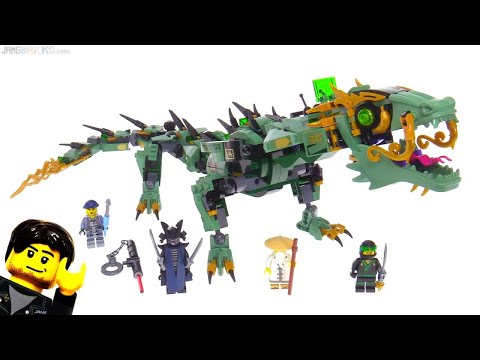 🔄 LEGO Ninjago Movie 2017 Green Ninja Mech Dragon review 🐉 70612 re upload