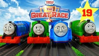 THOMAS AND FRIENDS THE GREAT RACE #19 | TRACKMASTER RACING PERCY of Sodor KIDS PLAYING TOY TRAINS