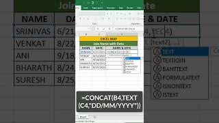 How to Combine Text & Dates in Excel! | MS Excel Tutorial 