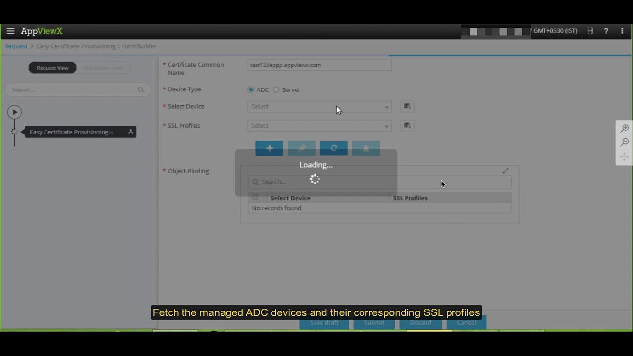 Easy Certificate Provisioning - AppViewX Automation workflow