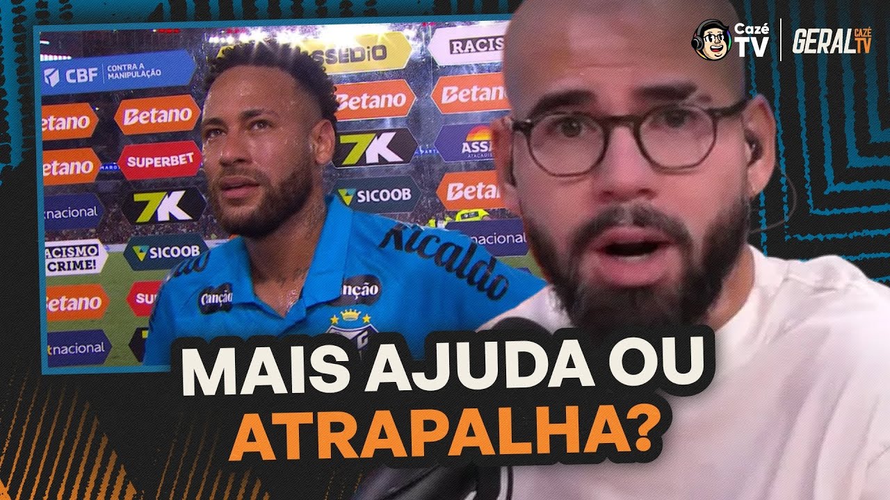 NEYMAR MAIS AJUDOU OU ATRAPALHOU O SANTOS CONTRA O FLAMENGO? | GERAL CAZÉTV