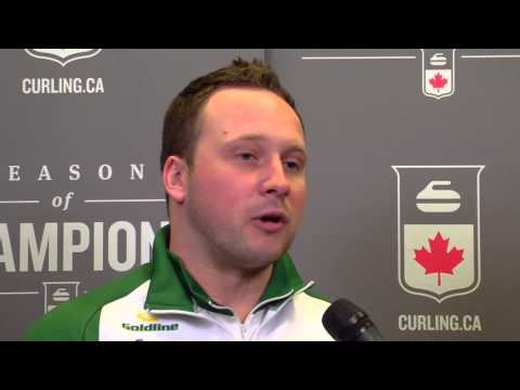 2016 Tim Hortons Brier - Media Scrum - Bronze Medal Game