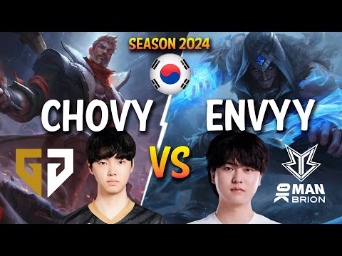 GEN Chovy vs BRO Envyy - Chovy JAYCE vs Envyy SYLAS Mid - Patch 14.1 KR Ranked | lolrec