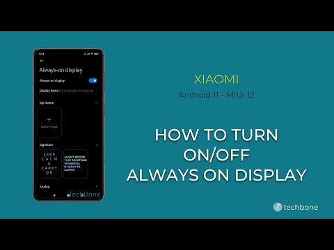 How to Turn On/Off Always On Display - Xiaomi [Android 11 - MIUI 12]