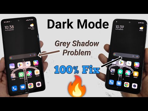 Redmi mobile dark mode proper not working | grey shadow show in dark mode