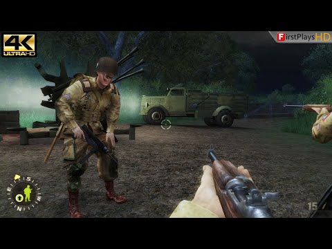 Brothers in Arms: Earned in Blood (2005) - PC Gameplay 4k 2160p / Win 10