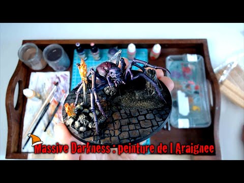 Massive Darkness : peinture du roaming monster Araignée