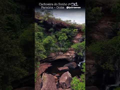 PARAÚNA GOIÁS, PROJETO VISÃO AÉREA - AS TRÊS QUEDAS DA CACHOEIRA DO SONHO.