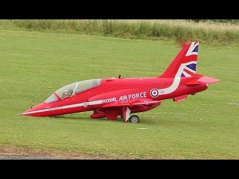 REDS DUO - 1/3 SCALE RC BAE HAWKS (NOSE LEG FALIURE) WOODSRING WINGS - 2019