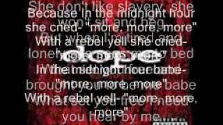 Dope Rebel Yell with lyrics