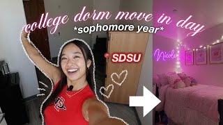 college dorm move in vlog *sophomore year*