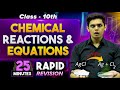 Chemical Reactions And Equations In 25 Minutes Class 10th Rapid Revision Prashant Kirad