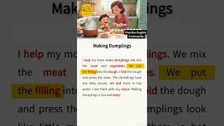 English Listening Practice – Making Dumplings | Short English Story with Subtitles