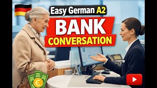 German Bank Vocabulary A1–A2 – Cartoon Story