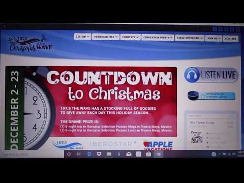 Radio Station Air Check WNWV Elyria Cleveland 107.3fm The Wave  Christmas On The Wave